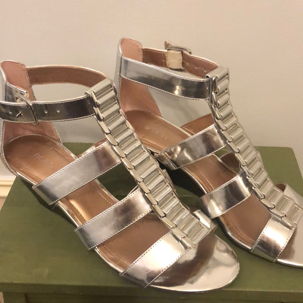 Bcbg Generation Silver Sandals - image 1